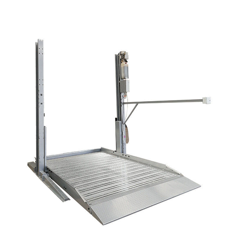 2 Post Double Deck Hydraulic Car Parking Lift Vehicle Equipment For Home Garage